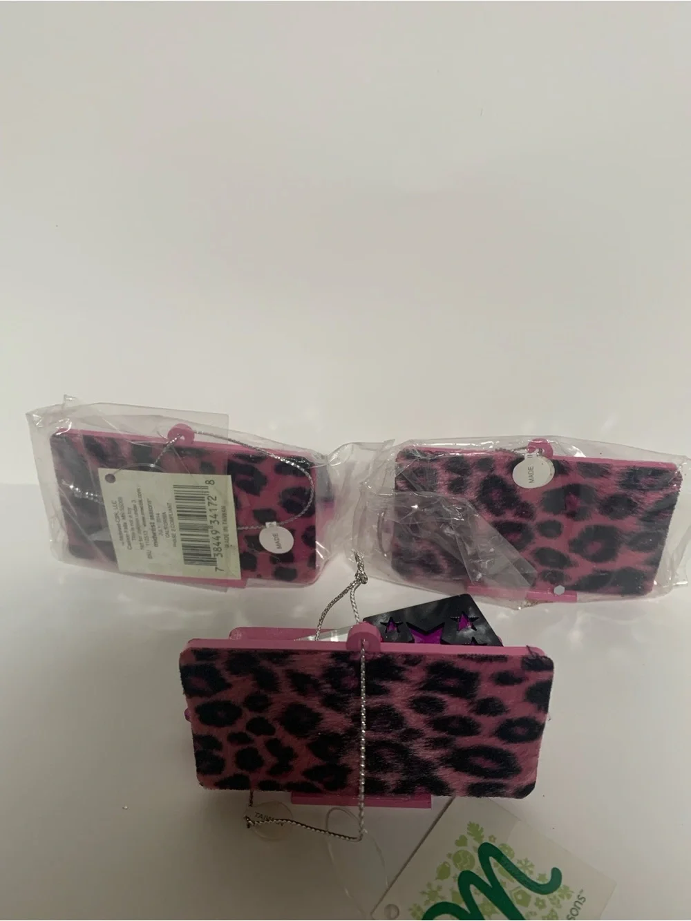 Pink & Purple Glitter Eyeshadow Compact with Mirror Ornament
